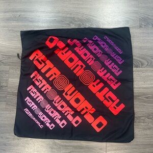 Astroworld Black and Red Bandana